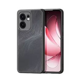   DUX DUCIS AIMO szilikon telefonvédő (ütésállóság, kameravédő, matt, hullám) FEKETE