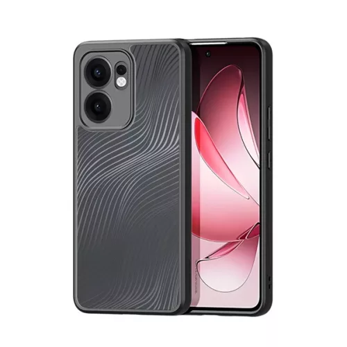 DUX DUCIS AIMO szilikon telefonvédő (ütésállóság, kameravédő, matt, hullám) FEKETE
