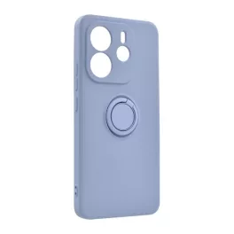   Szilikon telefonvédő (tartógyűrű, mikrofiber plüss belső, mágneses, kameravédő) LILA