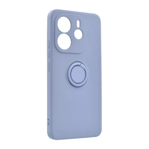Szilikon telefonvédő (tartógyűrű, mikrofiber plüss belső, mágneses, kameravédő) LILA