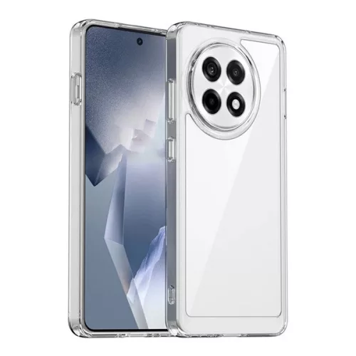 Szilikon telefonvédő (ütésállóság, átlátszó hátlap) ÁTLÁTSZÓ