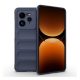 Szilikon telefonvédő (ütésállóság, kameravédő, 3D) SÖTÉTKÉK