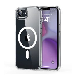   ESR CLASSIC HYBRID szilikon telefonvédő (ütésállóság, légpárnás sarok, MagSafe) ÁTLÁTSZÓ