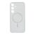 Szilikon telefonvédő (ütésállóság, légpárnás sarok, MagSafe, csillámporos) ÁTLÁTSZÓ
