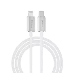   DEVIA adatkábel (Type-C - lightning, 27W, 3A, cipőfűző, 150cm) FEHÉR
