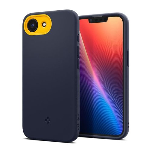 SPIGEN NANO POP szilikon telefonvédő (kameravédő, MagSafe) SÖTÉTKÉK