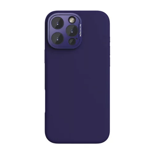 NILLKIN LENSWING MAGNETIC műanyag telefonvédő (matt, mikrofiber plüss belső, kameravédő, MagSafe) LILA