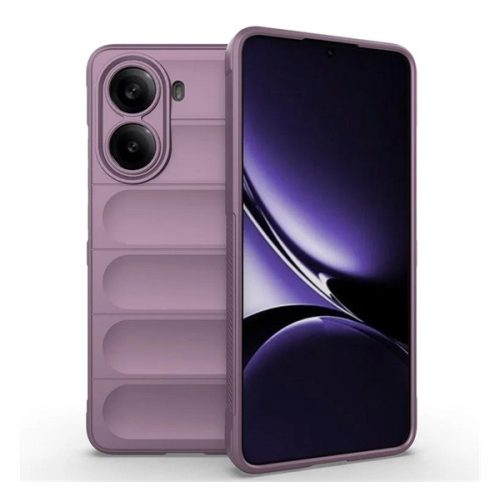 Szilikon telefonvédő (ütésállóság, kameravédő, 3D) LILA