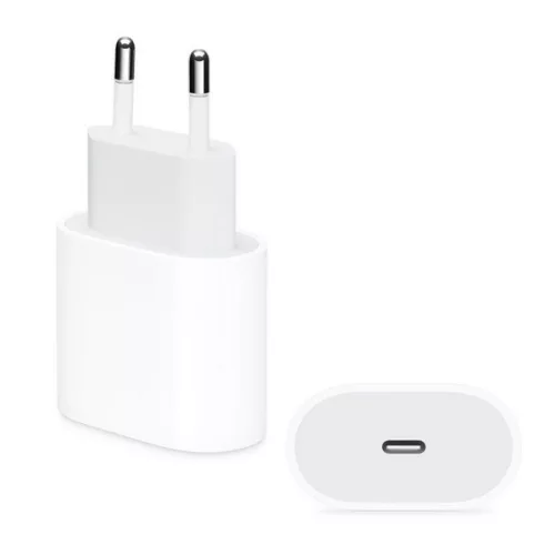 APPLE hálózati töltő Type-C aljzat (20W, PD gyorstöltő, MUVV3ZM/A és MHJE3ZM/A utód) FEHÉR