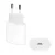 APPLE hálózati töltő Type-C aljzat (20W, PD gyorstöltő, MUVV3ZM/A és MHJE3ZM/A utód) FEHÉR