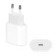 APPLE hálózati töltő Type-C aljzat (20W, PD gyorstöltő, MUVV3ZM/A és MHJE3ZM/A utód) FEHÉR