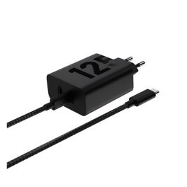   MOTOROLA TURBOPOWER hálózati töltő 2 Type-C aljzat (125W, PD gyorstöltő + Type-C kábel) FEKETE