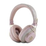 GUESS PU 4G METAL LOGO bluetooth fejhallgató SZTEREO (v5.3, mikrofon, zajszűrő) RÓZSASZÍN