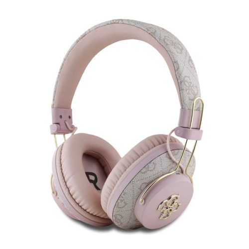 GUESS PU 4G METAL LOGO bluetooth fejhallgató SZTEREO (v5.3, mikrofon, zajszűrő) RÓZSASZÍN