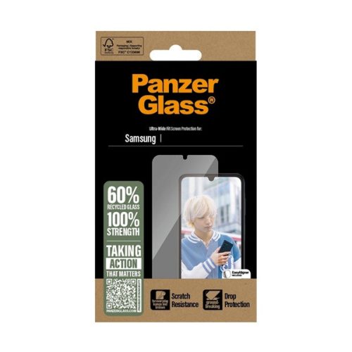 PANZERGLASS képernyővédő üveg (3D, ütésállóság, 9H) ÁTLÁTSZÓ