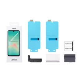   SAMSUNG képernyővédő fólia 2db (törlőkendő + segédkeret) ÁTLÁTSZÓ