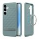 SPIGEN PARALLAX szilikon telefonvédő (ütésállóság, légpárnás keret, MagSafe, 3D rombusz) ZSÁLYAZÖLD