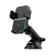 JOYROOM autós tartó (15W, tapadókorongos, műszerfalra, automata, wireless, 4.7-6.8" méret) FEKETE