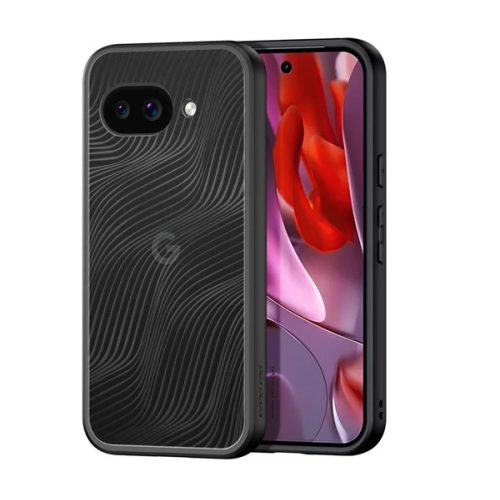 DUX DUCIS AIMO szilikon telefonvédő (ütésállóság, kameravédő, matt, hullám) FEKETE