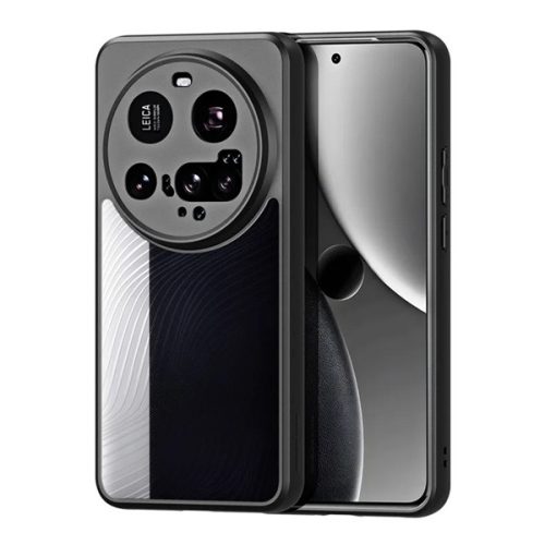 DUX DUCIS AIMO szilikon telefonvédő (ütésállóság, kameravédő, matt, hullám) FEKETE