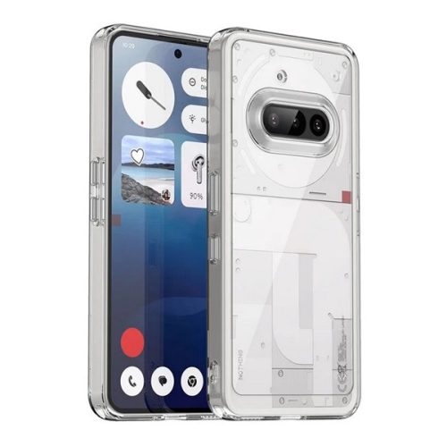 Szilikon telefonvédő (ütésállóság, átlátszó hátlap) ÁTLÁTSZÓ
