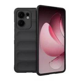   Szilikon telefonvédő (ütésállóság, kameravédő, 3D) FEKETE