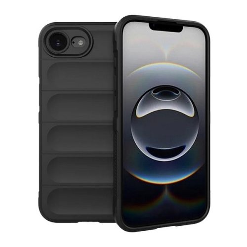 Szilikon telefonvédő (ütésállóság, kameravédő, 3D) FEKETE