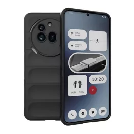   Szilikon telefonvédő (ütésállóság, kameravédő, 3D) FEKETE