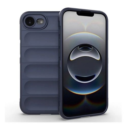 Szilikon telefonvédő (ütésállóság, kameravédő, 3D) SÖTÉTKÉK