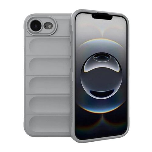 Szilikon telefonvédő (ütésállóság, kameravédő, 3D) VILÁGOSSZÜRKE