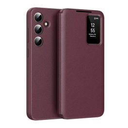 Tok álló (aktív FLIP, oldalra nyíló, Smart View Cover) BORDÓ   Tok álló (aktív FLIP, oldalra nyíló, Smart View Cover) BORDÓ