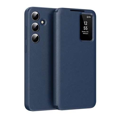 Tok álló (aktív FLIP, oldalra nyíló, Smart View Cover) SÖTÉTKÉK