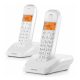 MOTOROLA S1202 DUO telefon készülék (vezeték nélküli, kijelző, 2 kézibeszélő, DECT) FEHÉR