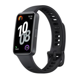   HUAWEI Band 10 okoskarkötő (aktivitásmérő, pulzusmérő, hívásjelzés, vízálló, szilikon szíj) FEKETE