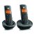 MOTOROLA E202 telefon készülék (vezeték nélküli, 2 kézibeszélő, kijelző, DECT) FEKETE