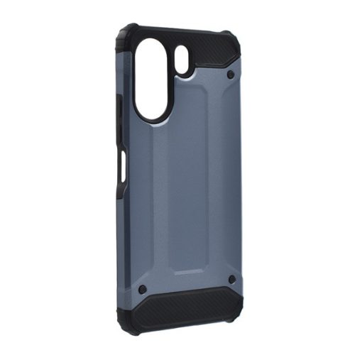 Defender szilikon telefonvédő (ütésállóság, légpárnás sarok, fémhatás) SÖTÉTKÉK
