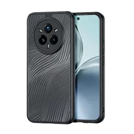   DUX DUCIS AIMO szilikon telefonvédő (ütésállóság, kameravédő, matt, hullám) FEKETE