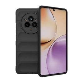 Szilikon telefonvédő (ütésállóság, kameravédő, 3D) FEKETE   Szilikon telefonvédő (ütésállóság, kameravédő, 3D) FEKETE