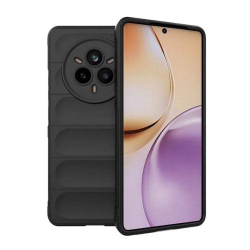Szilikon telefonvédő (ütésállóság, kameravédő, 3D) FEKETE