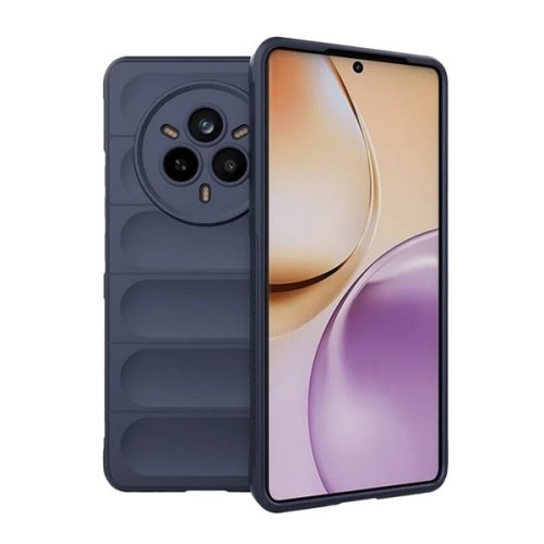 Szilikon telefonvédő (ütésállóság, kameravédő, 3D) SÖTÉTKÉK