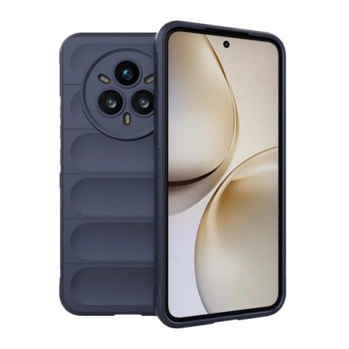 Szilikon telefonvédő (ütésállóság, kameravédő, 3D) SÖTÉTKÉK