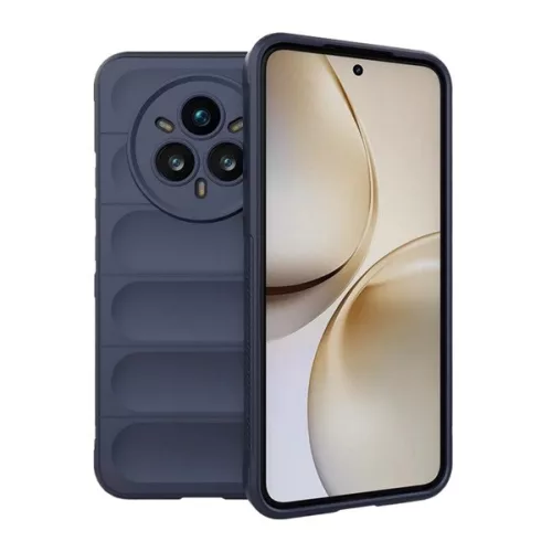 Szilikon telefonvédő (ütésállóság, kameravédő, 3D) SÖTÉTKÉK