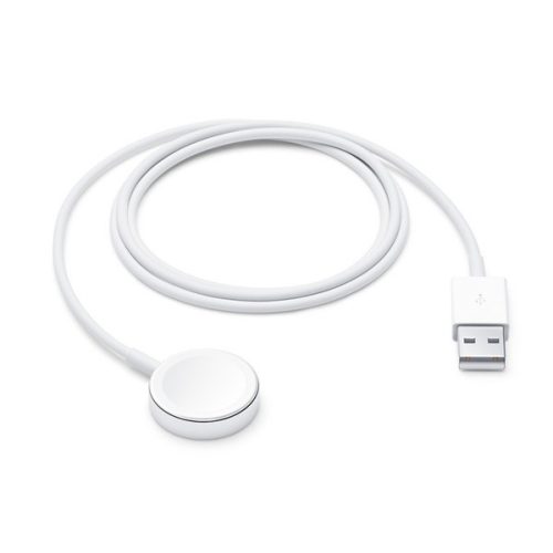 APPLE asztali töltő USB (gyorstöltő, wireless, 100cm, Apple Watch töltő, MKLG2ZM/A utód) FEHÉR