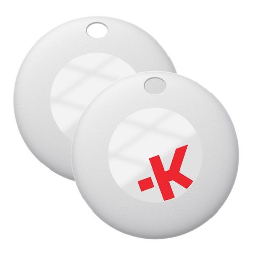 SKROSS eTAG bluetooth nyomkövető 2db (kulcstartóra, táskára, autóba, valós idejű nyomkövetés, iOS kompatibilis) FEHÉR