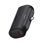 BASEUS COMPACT vésztöltő Type-C aljzat (5000mAh, 20W, PD gyorstöltő, Type-C csatlakozó + Type-C kábel) FEKETE