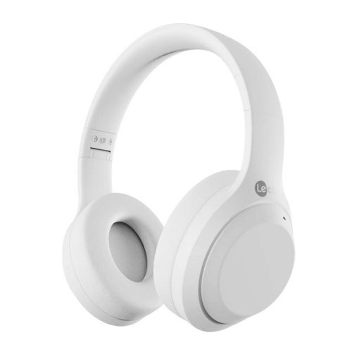 LENOVO LECOO ES207 bluetooth fejhallgató SZTEREO (v5.2, mikrofon, összehajtható, 3.5mm jack aljzat) FEHÉR