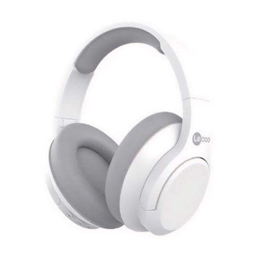 LENOVO LECOO ES209 bluetooth fejhallgató SZTEREO (v5.3, mikrofon, zajszűrő, összehajtható, 3.5mm jack aljzat) FEHÉR