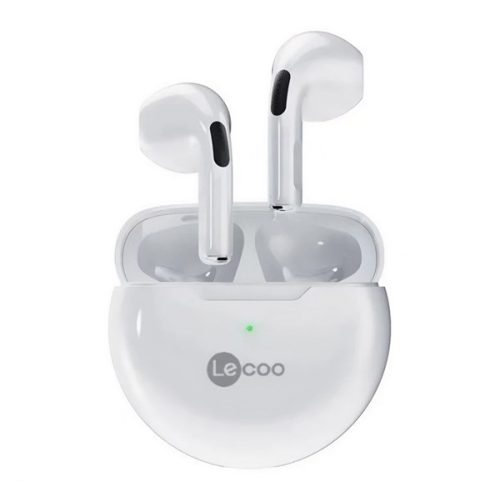 LENOVO LECOO EW305 bluetooth fülhallgató SZTEREO (v5.3, TWS, zajszűrő, mikrofon + töltőtok) FEHÉR