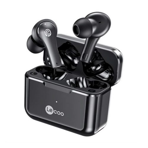 LENOVO LECOO EW311 bluetooth fülhallgató SZTEREO (v5.1, TWS, zajszűrő, mikrofon + töltőtok) FEKETE