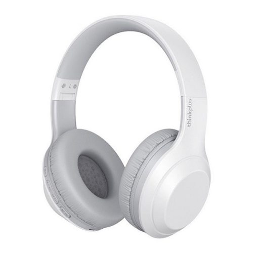 LENOVO THINKPLUS TH10 bluetooth fejhallgató SZTEREO (v5.0, mikrofon, zajszűrő, összehajtható, 3.5mm jack aljzat) FEHÉR